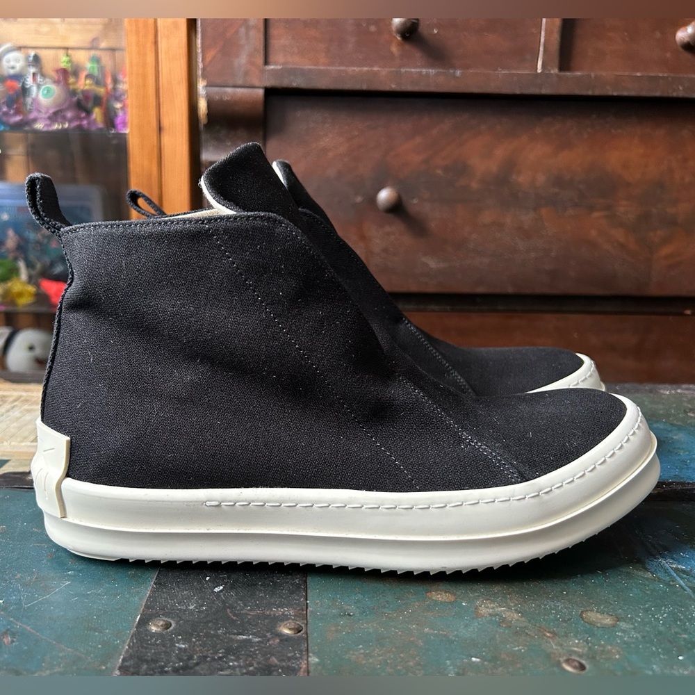 Rick Owens Drkshdw slip on black sneakers size 42 / 9-9.5 us